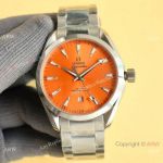 Swiss Replica Omega Seamaster Aqua Terra Orange Dial 38mm Watch 8800 Movement